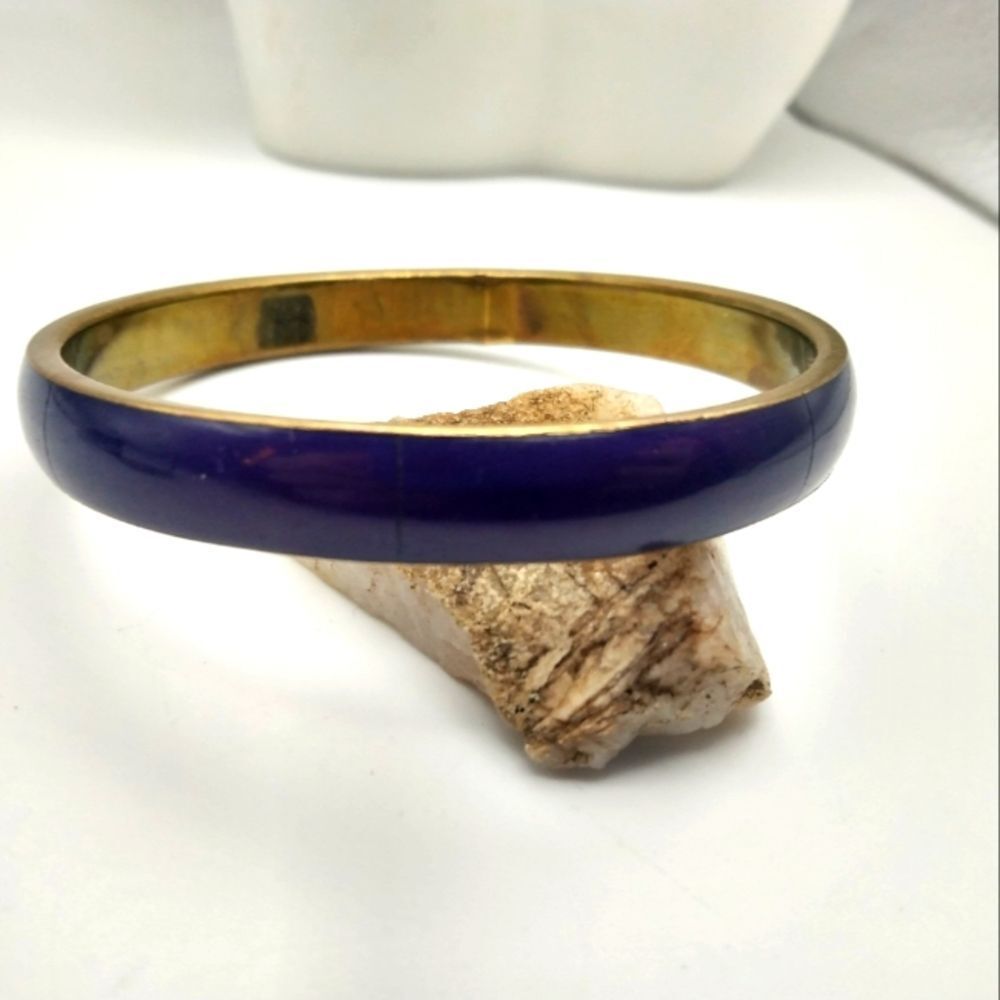 Purple enamel well made vintage bracelet‎